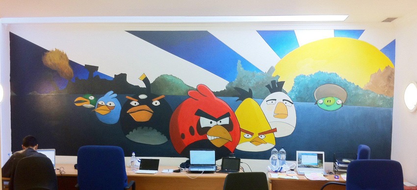 Des bureaux où il fait bon travailler - Open space - Angrybirds