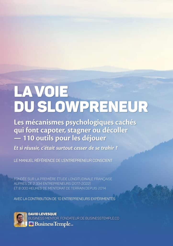 LIVRE : La Voie du Slowpreneur,Les mécanismes psychologiques cachés qui font capoter, stagner ou décoller